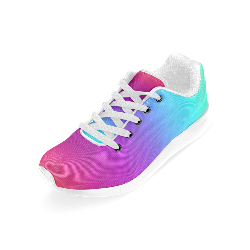 Neon Rainbow Rays Of Light Women’s Running Shoes (Model 020)