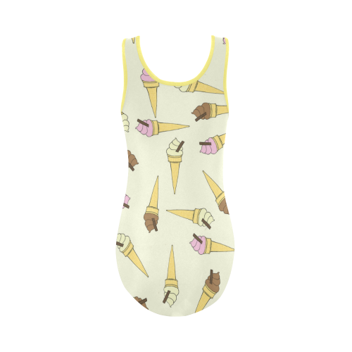 Neapolitan Ice Cream Vest One Piece Swimsuit (Model S04)