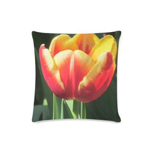 Tulip Pillow Custom Zippered Pillow Case 16"x16" (one side)
