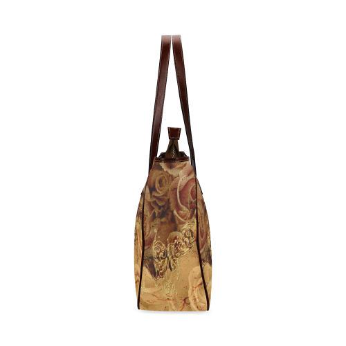 Wonderful vintage design with roses Classic Tote Bag (Model 1644)