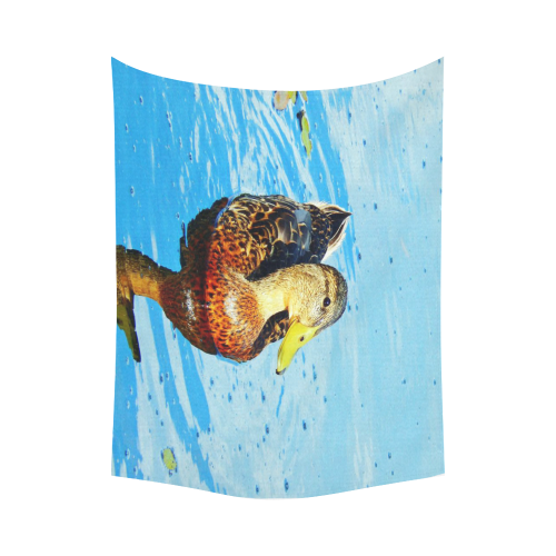 Duck Reflected Cotton Linen Wall Tapestry 80"x 60"