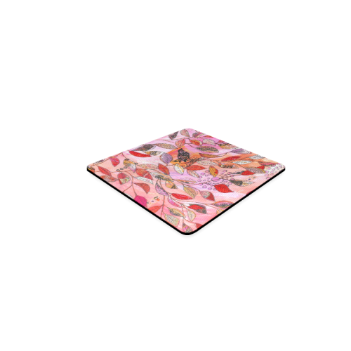 A Very Pink Branch Square Coaster