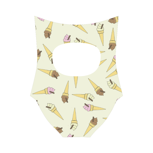 Neapolitan Ice Cream Strap Swimsuit ( Model S05)