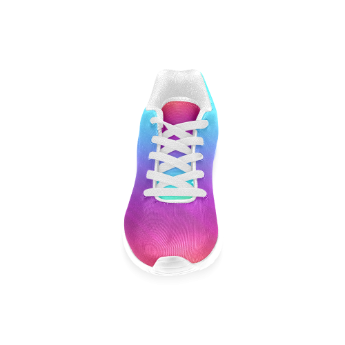 Neon Rainbow Rays Of Light Women’s Running Shoes (Model 020)