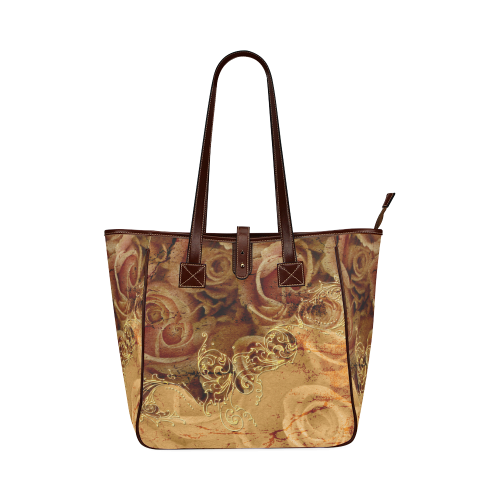 Wonderful vintage design with roses Classic Tote Bag (Model 1644)