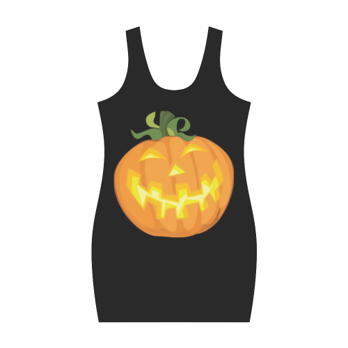 Halloween pumpkin Medea Vest Dress (Model D06)