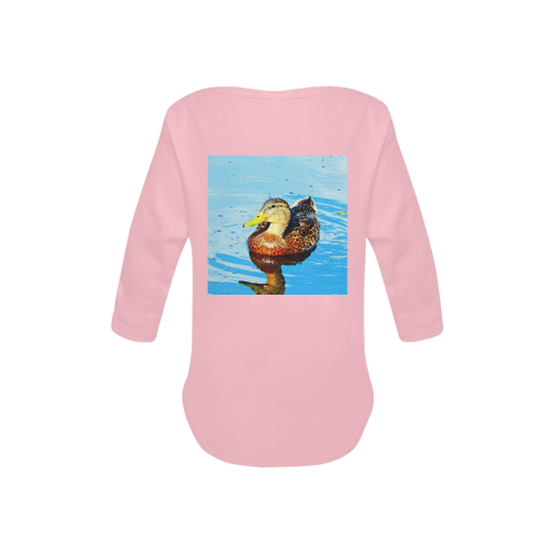 Duck Reflected Baby Powder Organic Long Sleeve One Piece (Model T27)