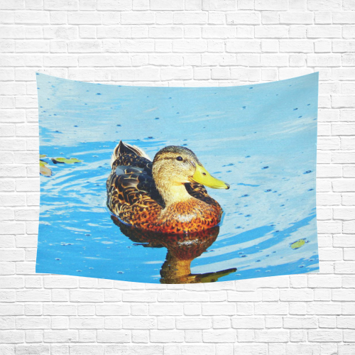Duck Reflected Cotton Linen Wall Tapestry 80"x 60"