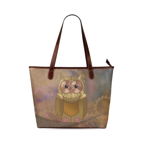 Steampunk Owl by ArtformDesigns Shoulder Tote Bag (Model 1646)