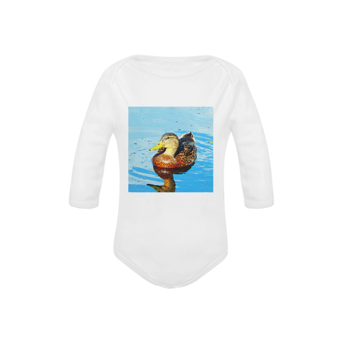 Duck Reflected Baby Powder Organic Long Sleeve One Piece (Model T27)