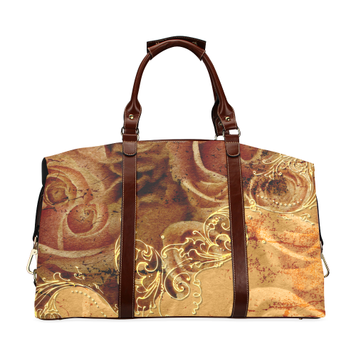 Wonderful vintage design with roses Classic Travel Bag (Model 1643)