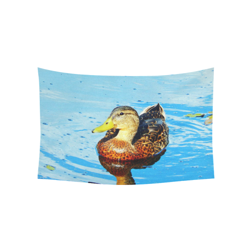 Duck Reflected Cotton Linen Wall Tapestry 60"x 40"