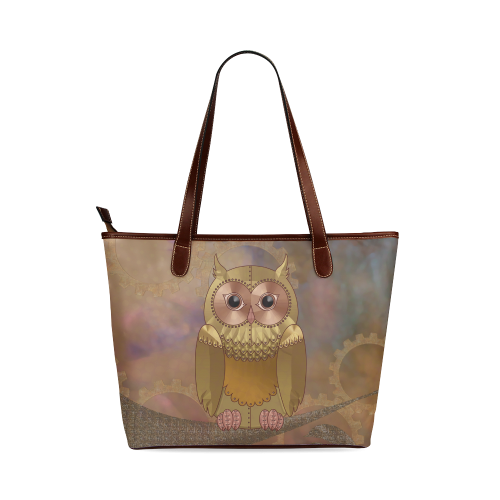 Steampunk Owl by ArtformDesigns Shoulder Tote Bag (Model 1646)