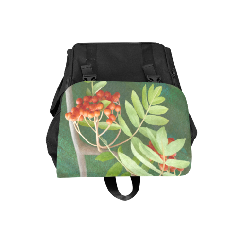 Watercolor Rowan tree - Sorbus aucuparia Casual Shoulders Backpack (Model 1623)