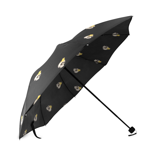 halloween - skull with candle pattern Foldable Umbrella (Model U01)