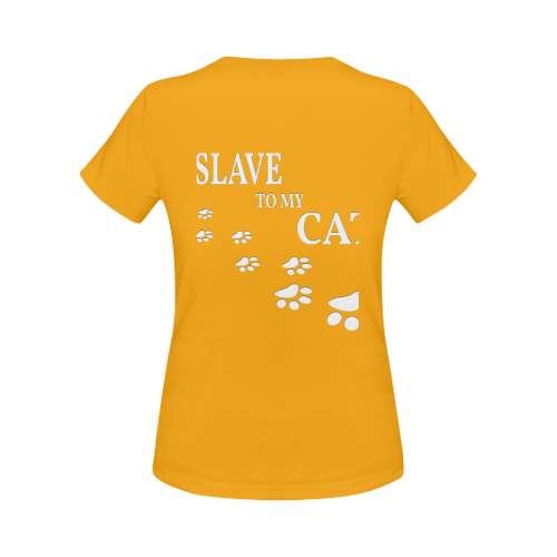 Slave to my cat 2 Women's Classic T-Shirt (Model T17）