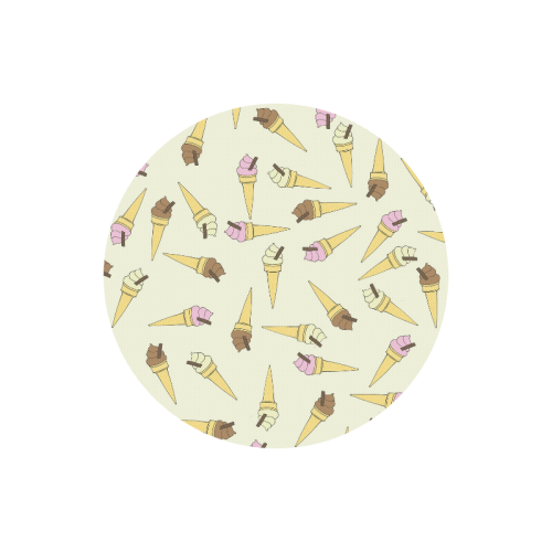 Neapolitan Ice Cream Round Mousepad