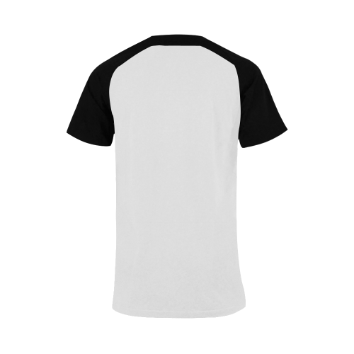 pop art pug Men's Raglan T-shirt (USA Size) (Model T11)