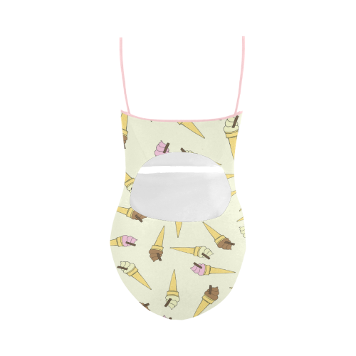 Neapolitan Ice Cream Strap Swimsuit ( Model S05)