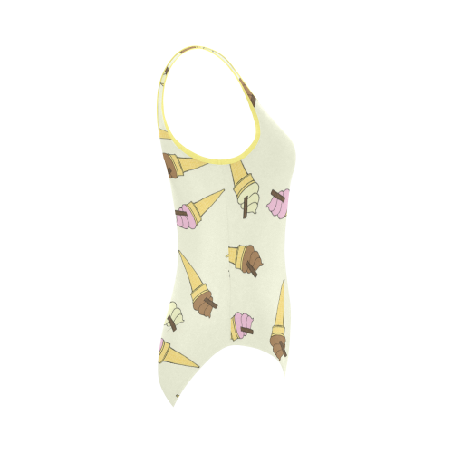 Neapolitan Ice Cream Vest One Piece Swimsuit (Model S04)