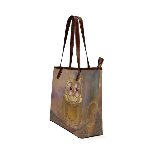 Steampunk Owl by ArtformDesigns Shoulder Tote Bag (Model 1646)