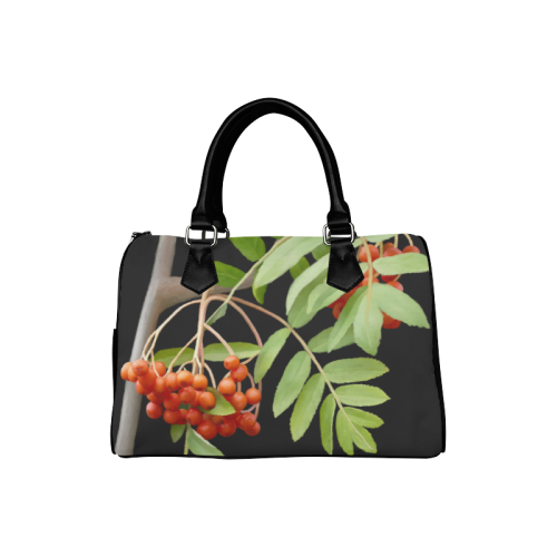 Rowan tree watercolor Boston Handbag (Model 1621)