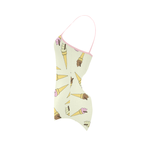 Neapolitan Ice Cream Strap Swimsuit ( Model S05)