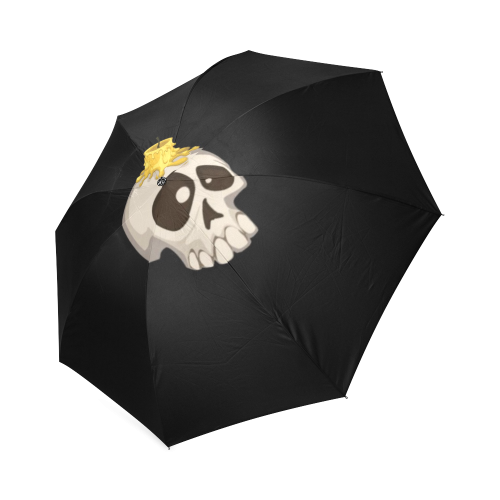 halloween - skull with candle Foldable Umbrella (Model U01)