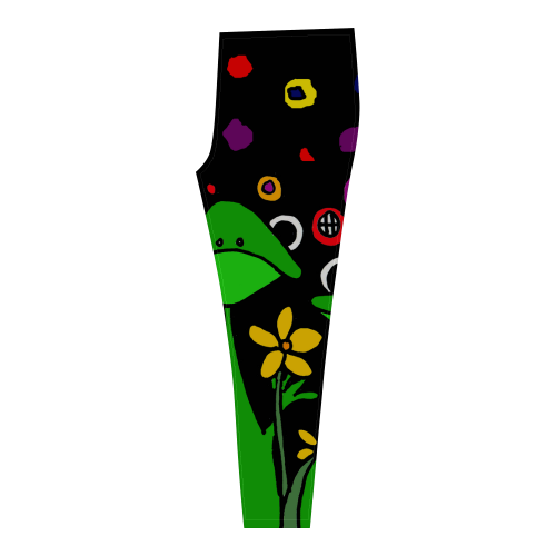 Funny Funky Frogs Folk Art Cassandra Women's Leggings (Model L01)