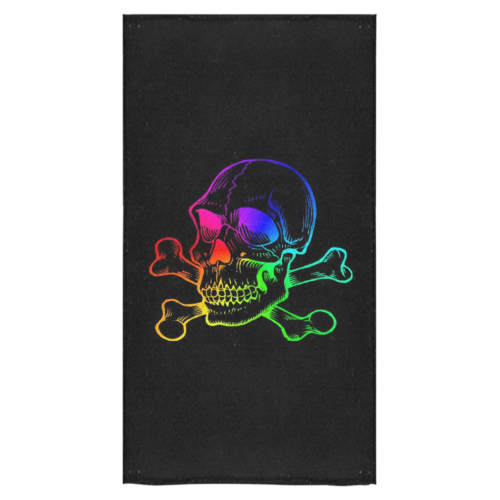 Skull 816 (Halloween) rainbow Bath Towel 30"x56"