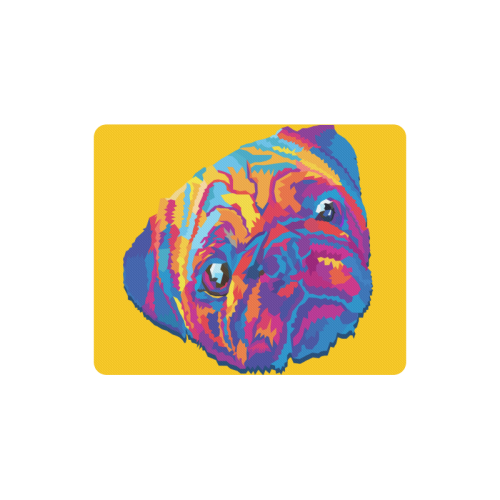 pop art pug Rectangle Mousepad