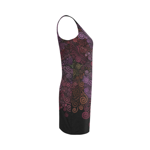 Psychedelic 3D Rose Medea Vest Dress (Model D06)