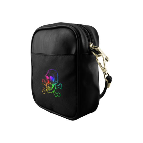 Skull 816 (Halloween) rainbow Sling Bag (Model 1627)