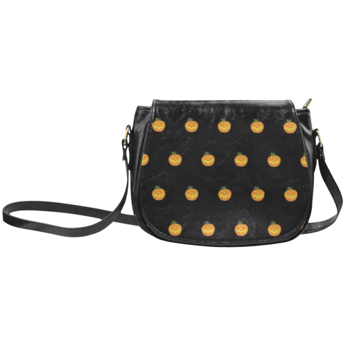 Halloween pumpkin pattern Classic Saddle Bag/Large (Model 1648)