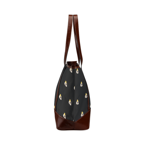 halloween - skull with candle pattern Tote Handbag (Model 1642)