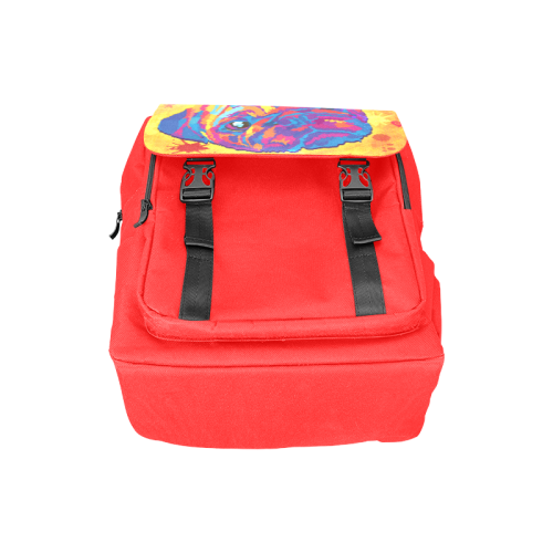 pop art pug Casual Shoulders Backpack (Model 1623)