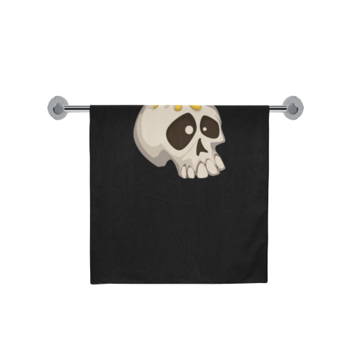 halloween - skull with candle Bath Towel 30"x56"