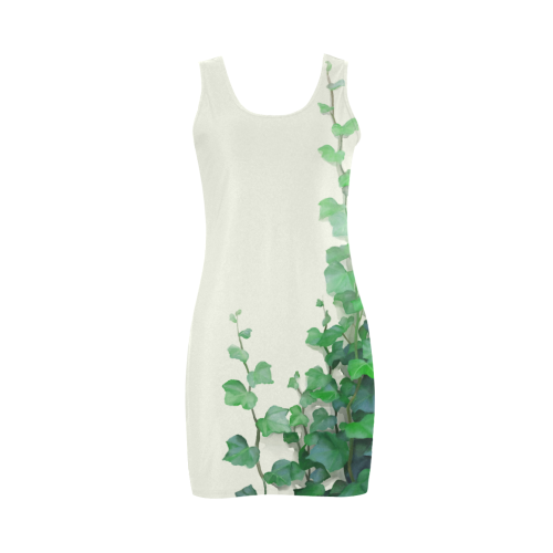Watercolor Ivy - Vines Medea Vest Dress (Model D06)