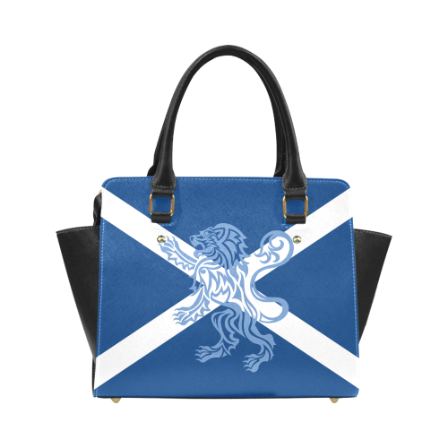 Tribal Lion Rampant and Saltire Flag by ArtformDesigns Classic Shoulder Handbag (Model 1653)