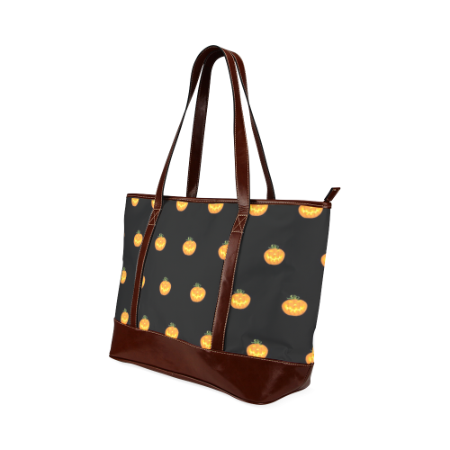 Halloween pumpkin pattern Tote Handbag (Model 1642)