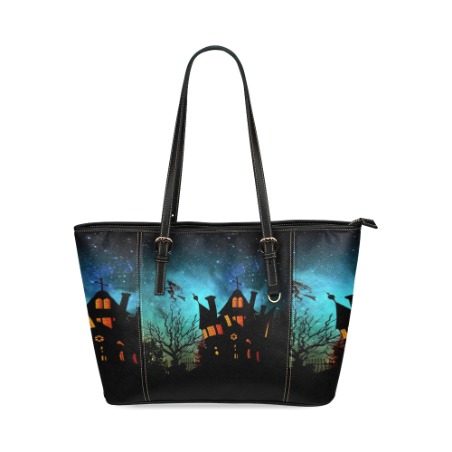 Halloween20160801 Leather Tote Bag/Small (Model 1640)