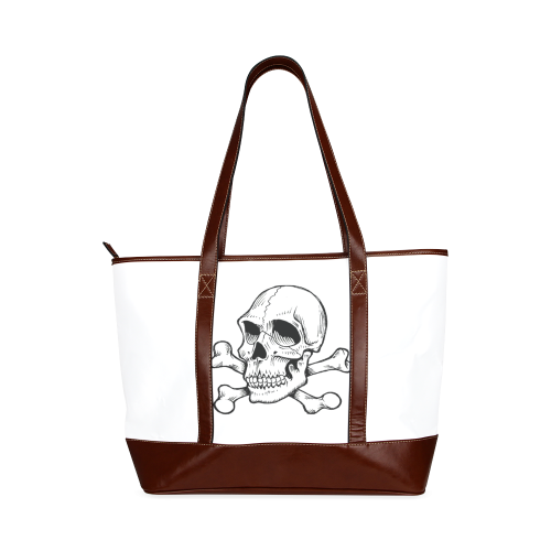 Skull 816 white (Halloween) Tote Handbag (Model 1642)
