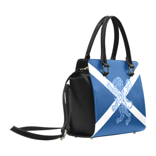 Tribal Lion Rampant and Saltire Flag by ArtformDesigns Classic Shoulder Handbag (Model 1653)