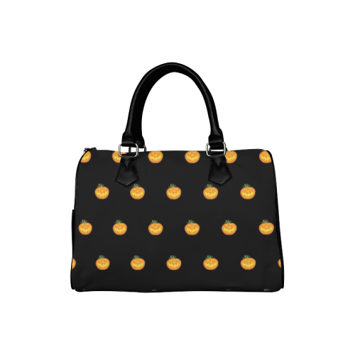 Halloween pumpkin pattern Boston Handbag (Model 1621)