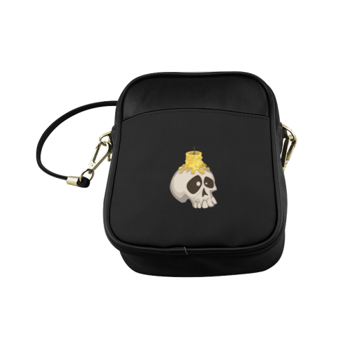 halloween - skull with candle Sling Bag (Model 1627)