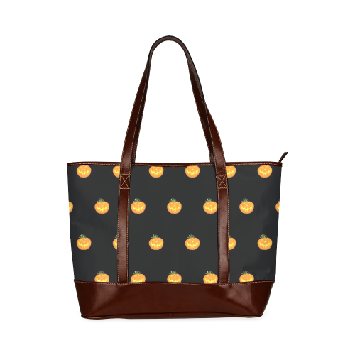 Halloween pumpkin pattern Tote Handbag (Model 1642)