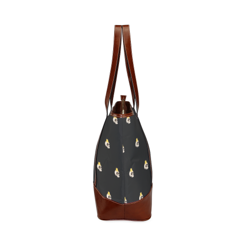 halloween - skull with candle pattern Tote Handbag (Model 1642)