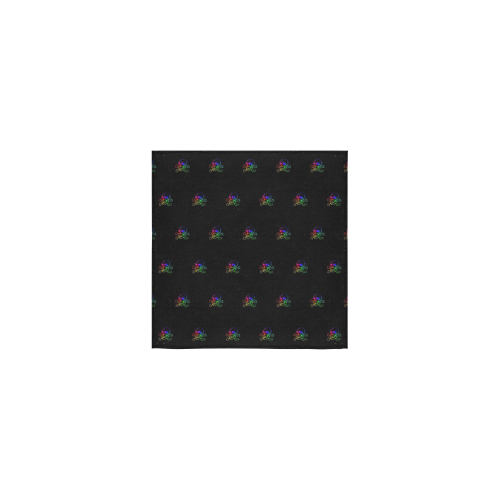 Skull 816 (Halloween) rainbow pattern Square Towel 13“x13”