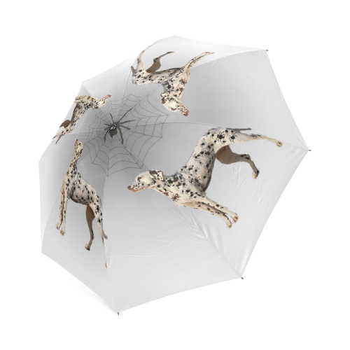 Dalmatian Funny Spider Spots Foldable Umbrella (Model U01)