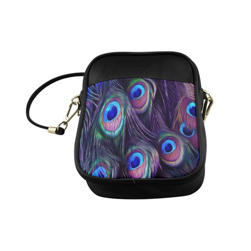 Peacock Feather Sling Bag (Model 1627)